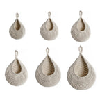 Cotton Rope Wall Basket in Six Sizes Set | StorageOZ