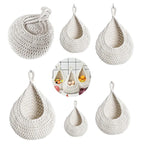 Cotton Rope Wall Basket in Six Sizes Set | StorageOZ