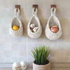 Cotton Rope Wall Basket in Six Sizes Set | StorageOZ