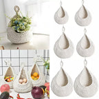 Cotton Rope Wall Basket in Six Sizes Set | StorageOZ
