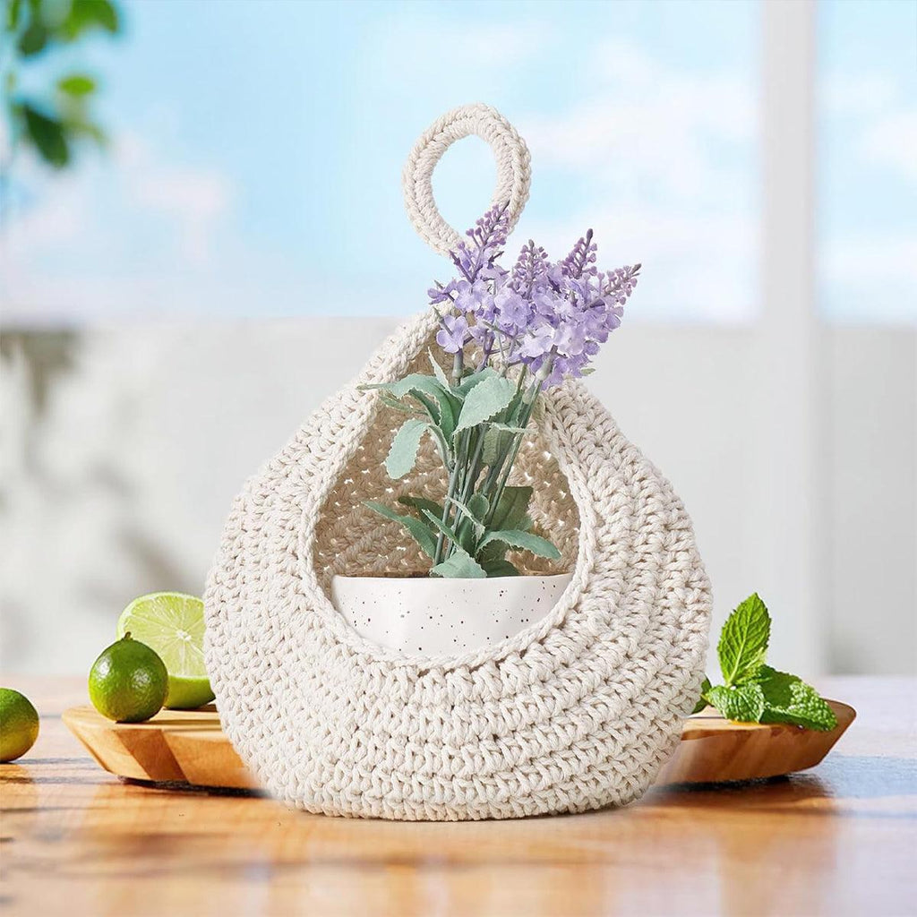 Cotton Rope Wall Basket in Six Sizes Set | StorageOZ