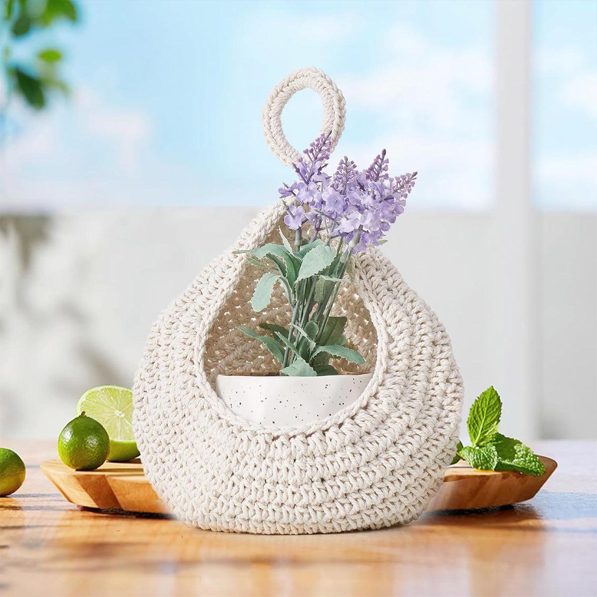 Cotton Rope Wall Basket in Six Sizes Set | StorageOZ