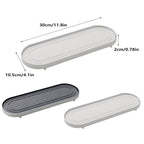 Oval Diatomite Drain Tray Two Colours Set | StorageOZ