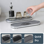 Oval Diatomite Drain Tray Two Colours Set | StorageOZ