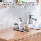 Oval Diatomite Drain Tray Two Colours Set | StorageOZ