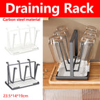 Six Hook Stainless Cup Rack Two Colours Set | StorageOZ