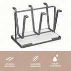 Six Hook Stainless Cup Rack Two Colours Set | StorageOZ