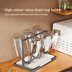 Six Hook Stainless Cup Rack Two Colours Set | StorageOZ