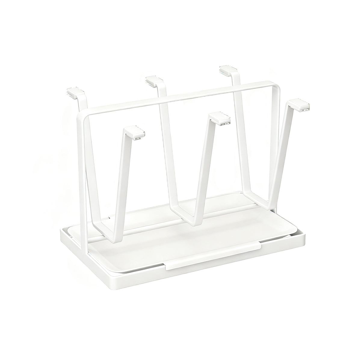 Six Hook Stainless Cup Rack Two Colours Set | StorageOZ