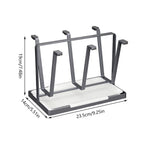 Six Hook Stainless Cup Rack Two Colours Set | StorageOZ