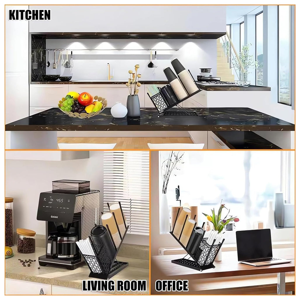 Adjustable Metal Cup Holder Two Colours Set | StorageOZ
