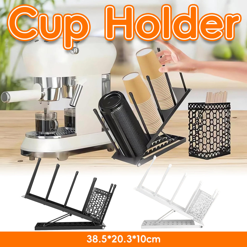 Adjustable Metal Cup Holder Two Colours Set | StorageOZ