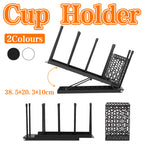 Adjustable Metal Cup Holder Two Colours Set | StorageOZ