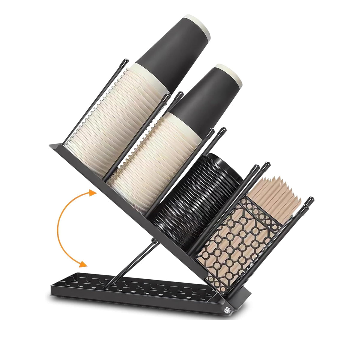 Adjustable Metal Cup Holder Two Colours Set | StorageOZ