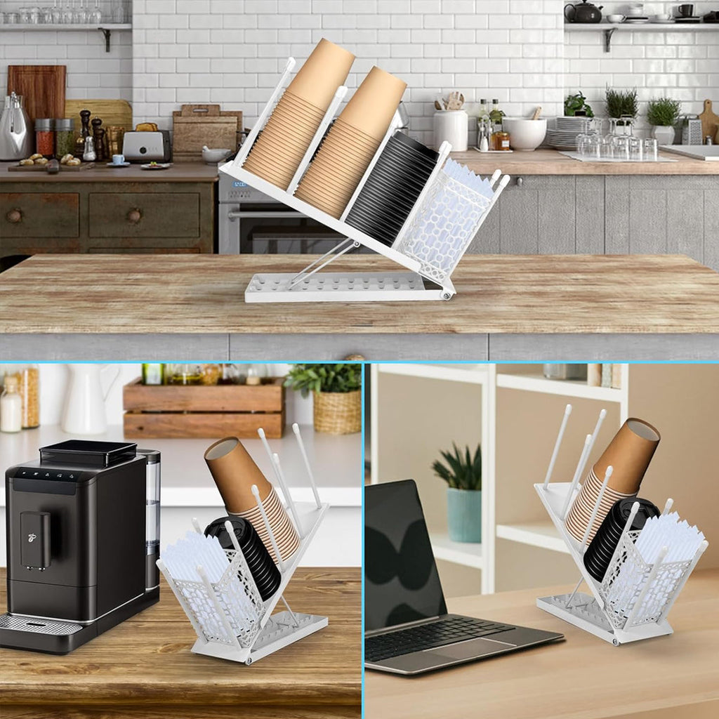 Adjustable Metal Cup Holder Two Colours Set | StorageOZ