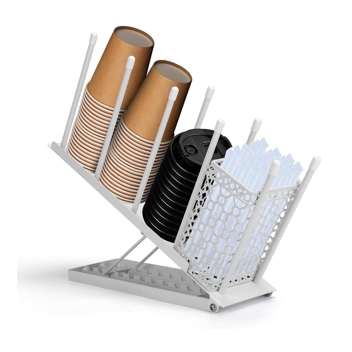 Adjustable Metal Cup Holder Two Colours Set | StorageOZ