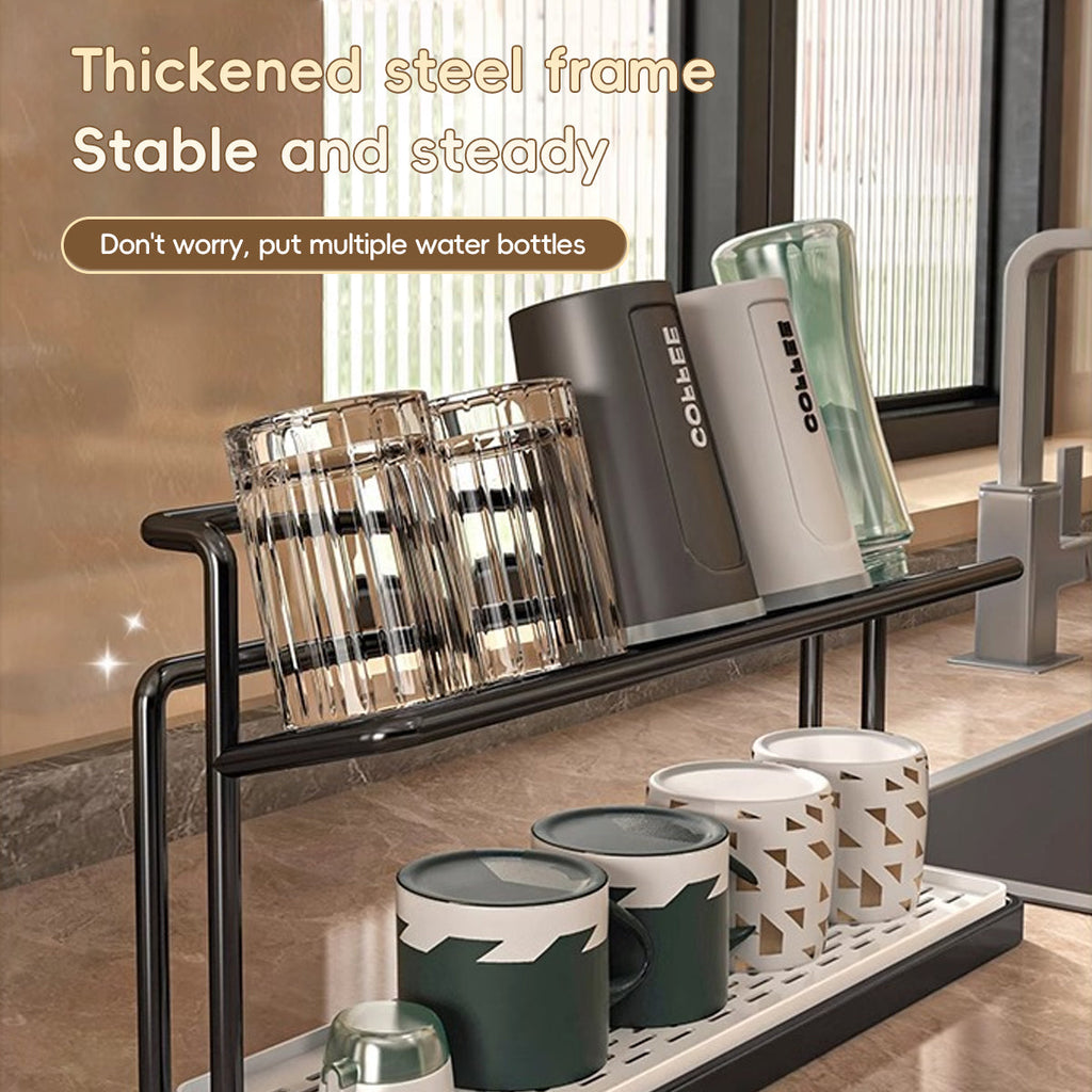 2 Tier Cup Drying Rack Two Colours Organiser | StorageOZ