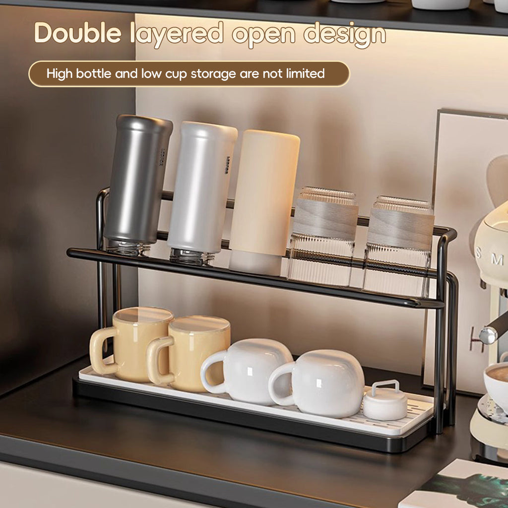 2 Tier Cup Drying Rack Two Colours Organiser | StorageOZ