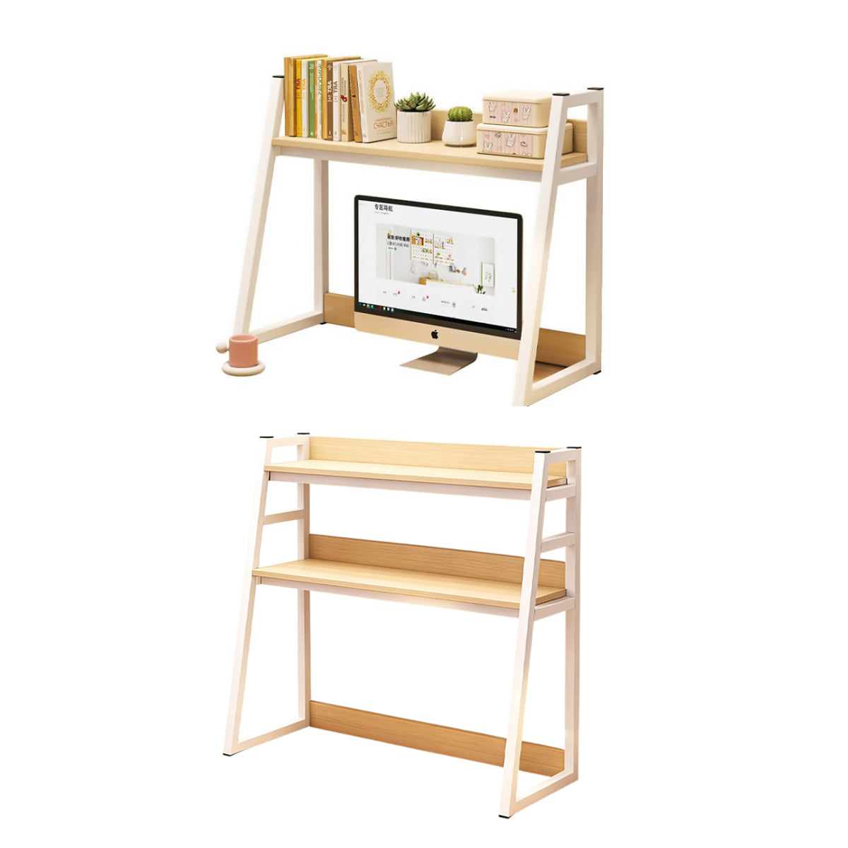 Ladder Desktop Storage Rack Two Widths Set | StorageOZ