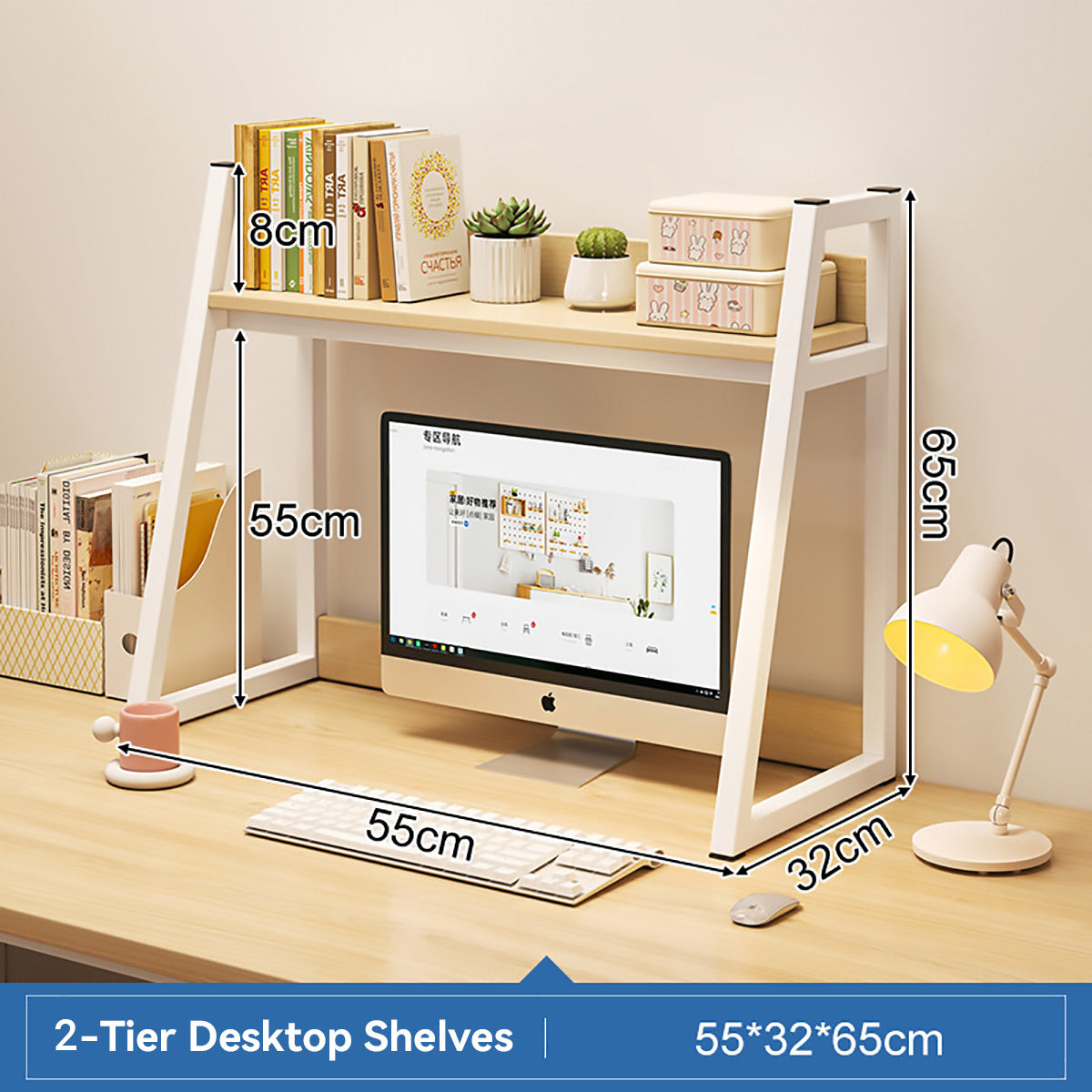 Ladder Desktop Storage Rack Two Widths Set | StorageOZ