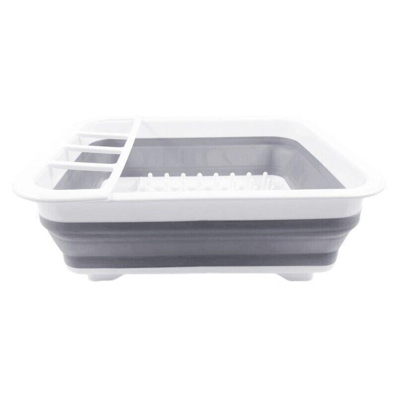 10L Collapsible Dish Drainer with Cutlery Cup | StorageOZ