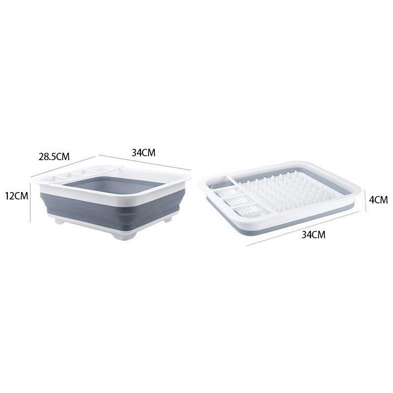 10L Collapsible Dish Drainer with Cutlery Cup | StorageOZ