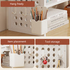3 Tier Bamboo Desktop Shelf Two Sizes Set | StorageOZ