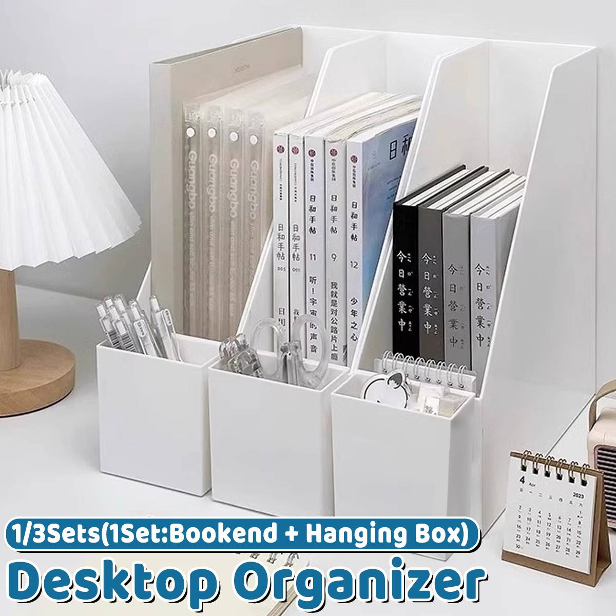 White Desk File Holder One or Three Sets | StorageOZ