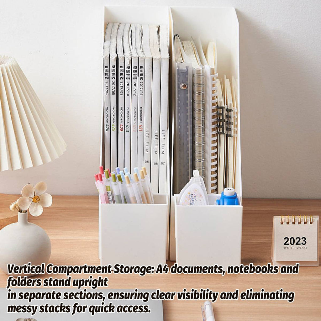 White Desk File Holder One or Three Sets | StorageOZ