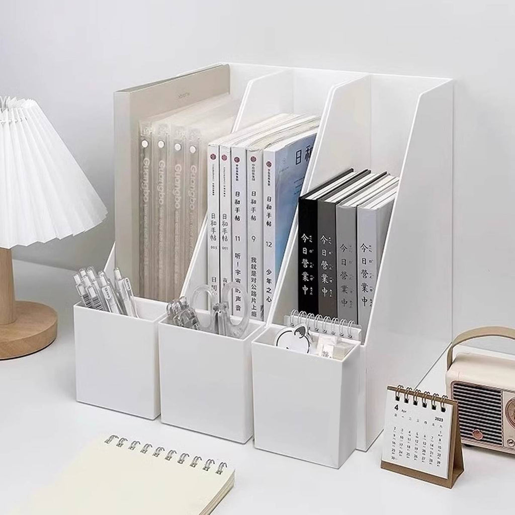 White Desk File Holder One or Three Sets | StorageOZ