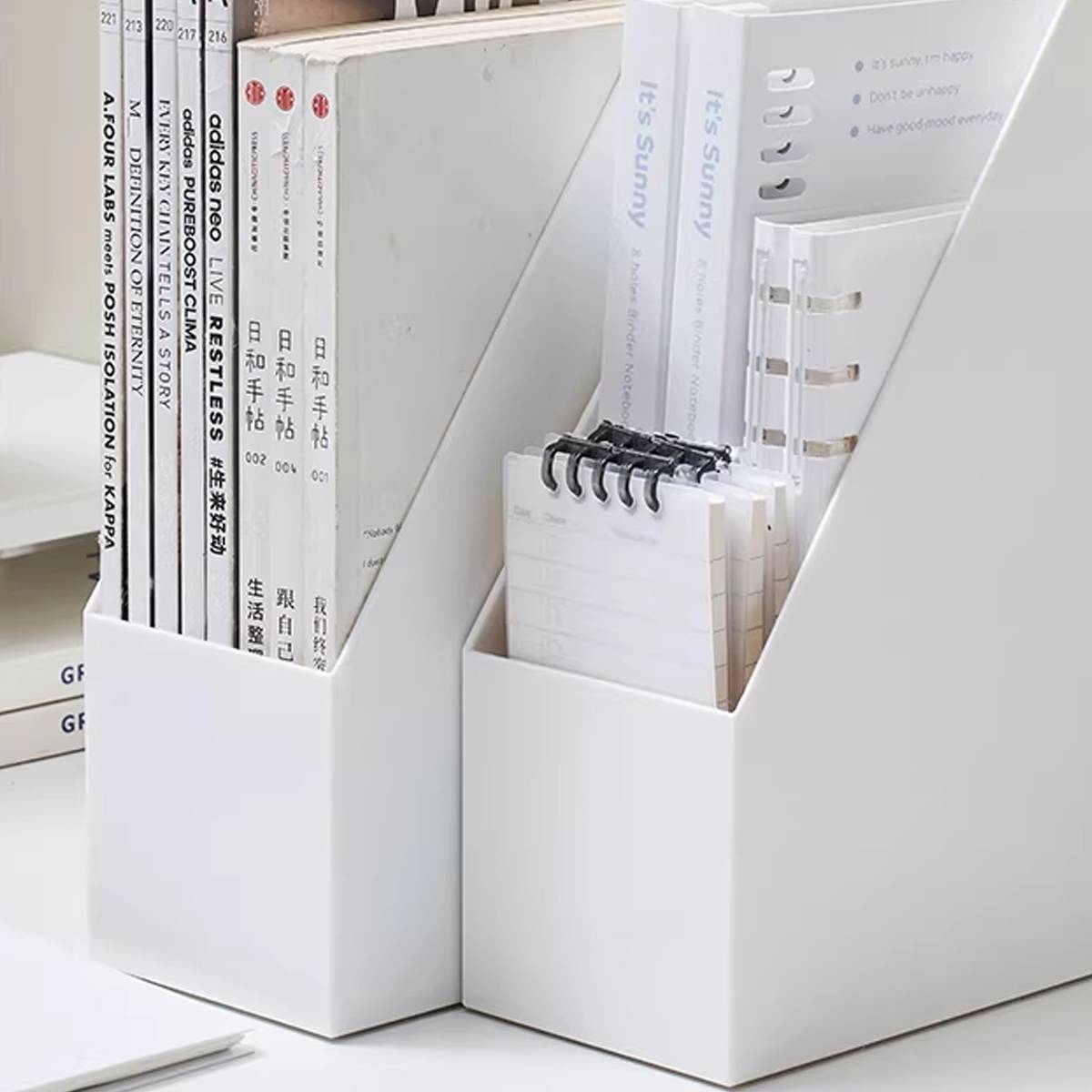 White Desk File Holder One or Three Sets | StorageOZ