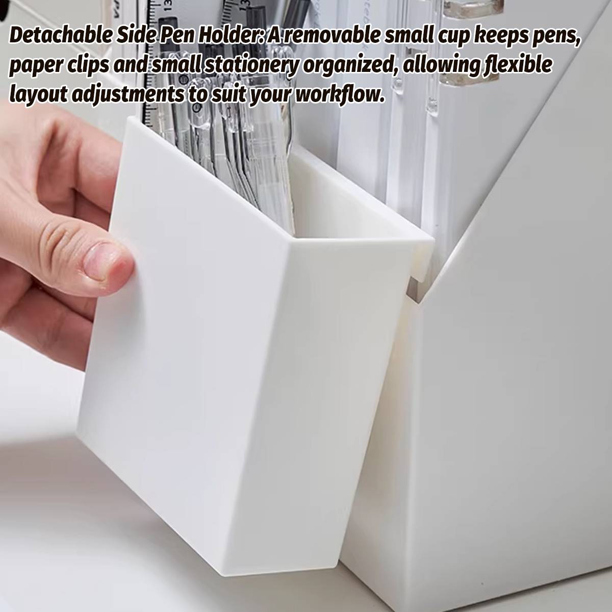 White Desk File Holder One or Three Sets | StorageOZ