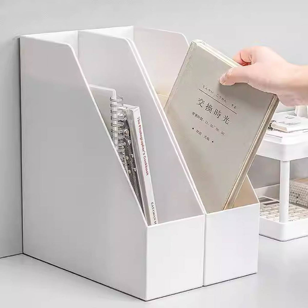 White Desk File Holder One or Three Sets | StorageOZ