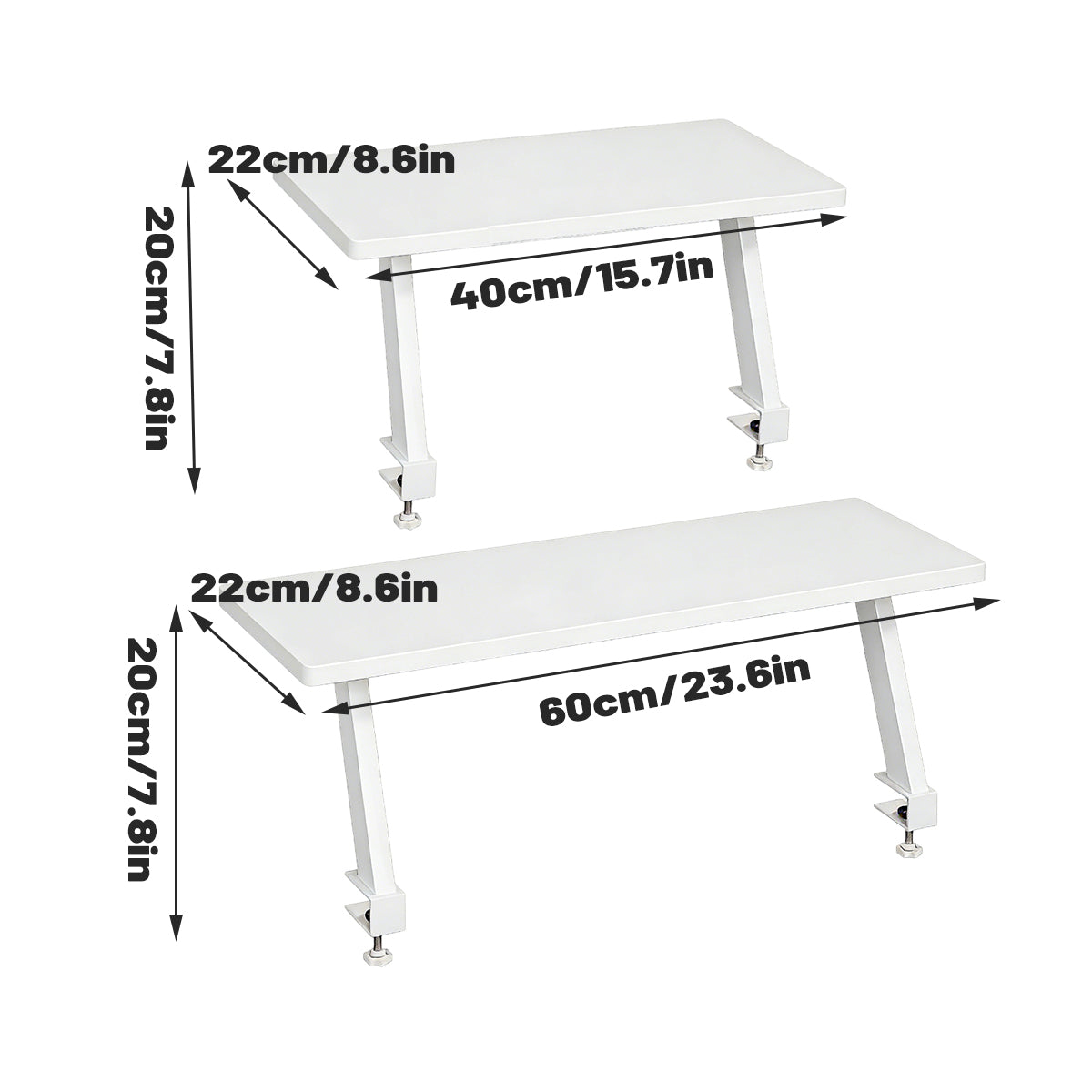 White Storage Racks Two Widths Organiser | StorageOZ