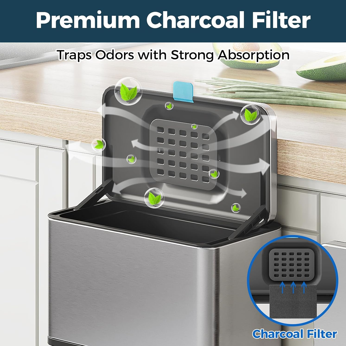 Trash Cans Two Sizes Home Organiser Set Rack | StorageOZ