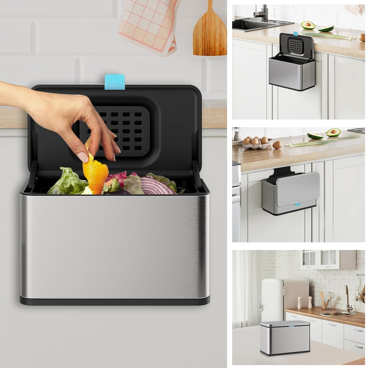 Trash Cans Two Sizes Home Organiser Set Rack | StorageOZ