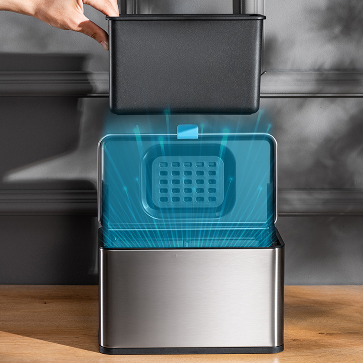 Trash Cans Two Sizes Home Organiser Set Rack | StorageOZ