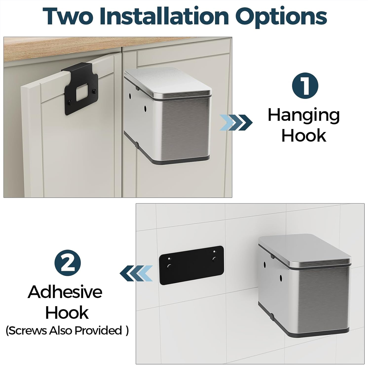 Trash Cans Two Sizes Home Organiser Set Rack | StorageOZ