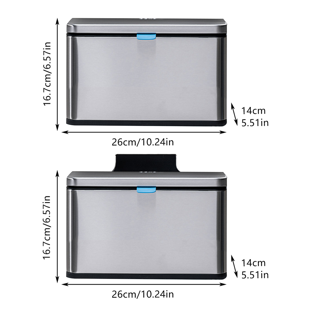 Trash Cans Two Sizes Home Organiser Set Rack | StorageOZ