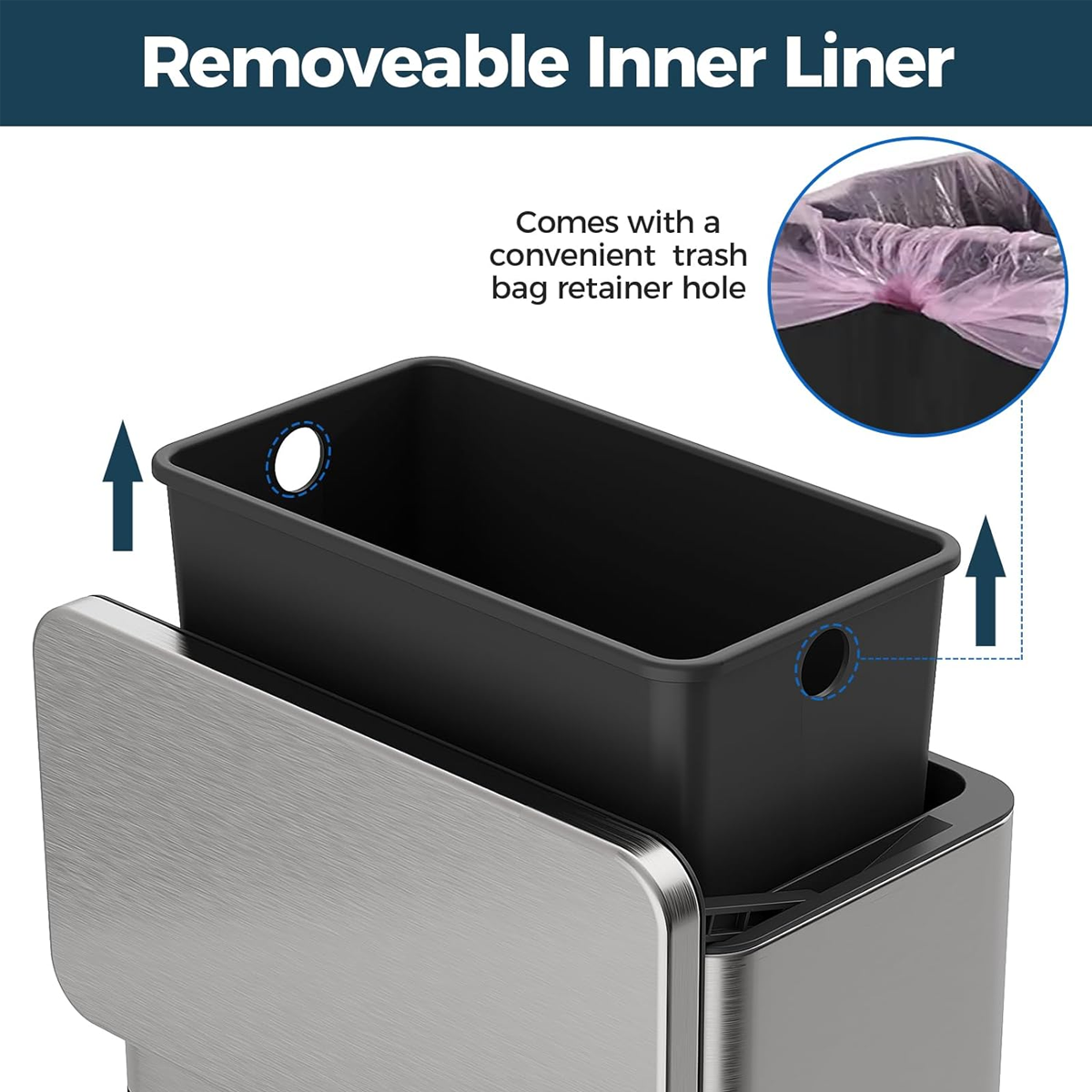 Trash Cans Two Sizes Home Organiser Set Rack | StorageOZ