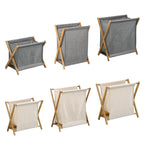 Solid Wood Frame Laundry Basket Three Sizes | StorageOZ