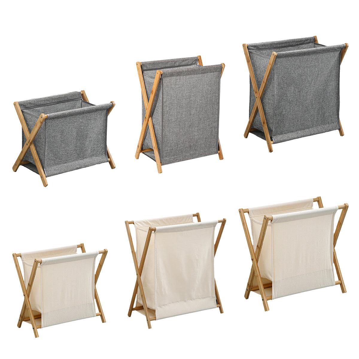 Solid Wood Frame Laundry Basket Three Sizes | StorageOZ