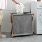 Solid Wood Frame Laundry Basket Three Sizes | StorageOZ