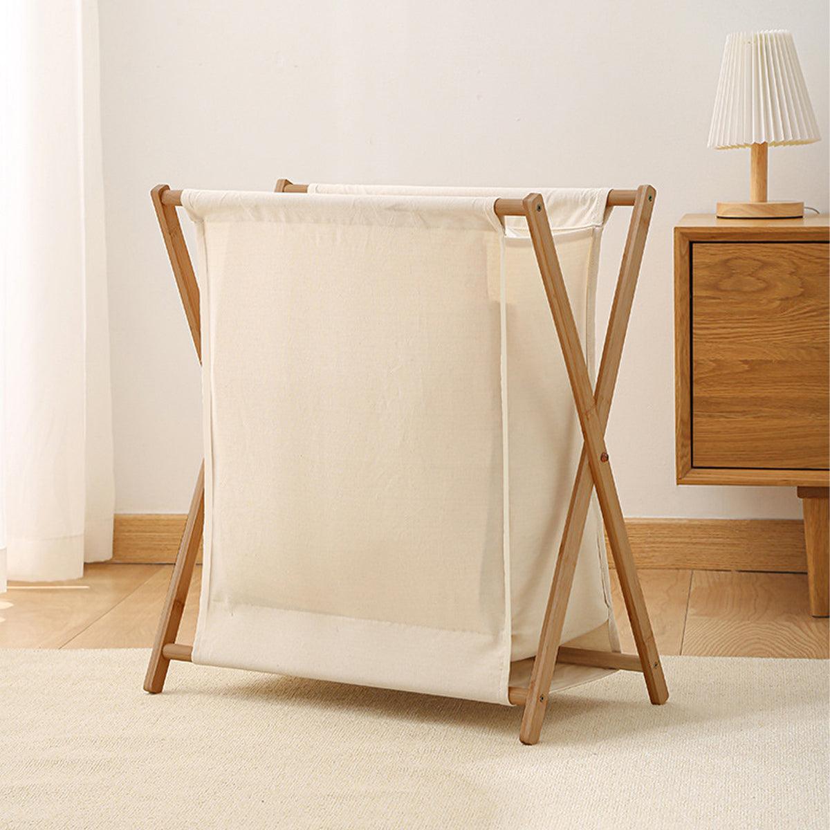Solid Wood Frame Laundry Basket Three Sizes | StorageOZ