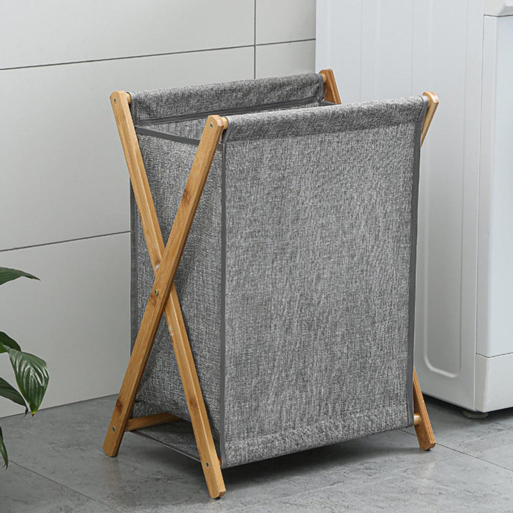 Solid Wood Frame Laundry Basket Three Sizes | StorageOZ