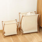 Solid Wood Frame Laundry Basket Three Sizes | StorageOZ