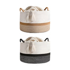 Cotton Rope Laundry Basket Two Colourways | StorageOZ
