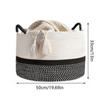 Cotton Rope Laundry Basket Two Colourways | StorageOZ