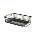 Iron Dish Rack Wood Handles Two Colours Set | StorageOZ