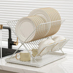 Foldable Bowl Plate Rack Two Colours Set | StorageOZ